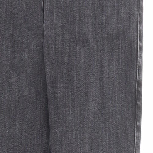New Look Womens Black Cotton Skinny Jeans Size 6 Regular Zip - Waist 22 inches