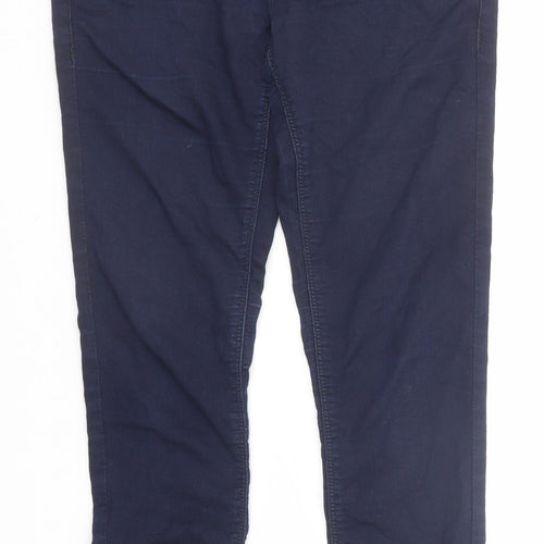 Topshop Womens Blue Cotton Skinny Jeans Size 32 in L32 in Regular Zip