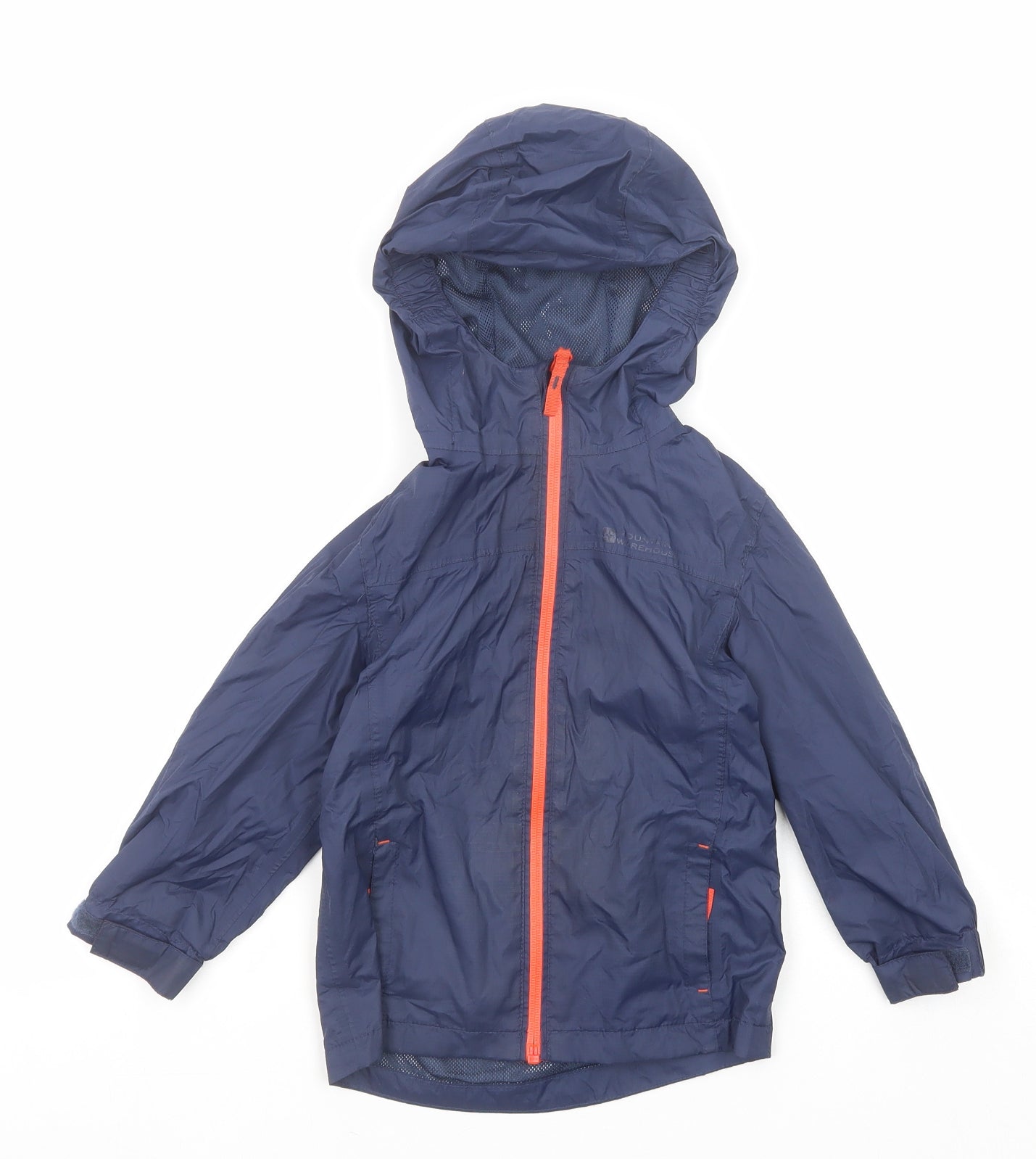 Mountain Warehouse Boys Blue Windbreaker Jacket Size 3-4 Years Zip