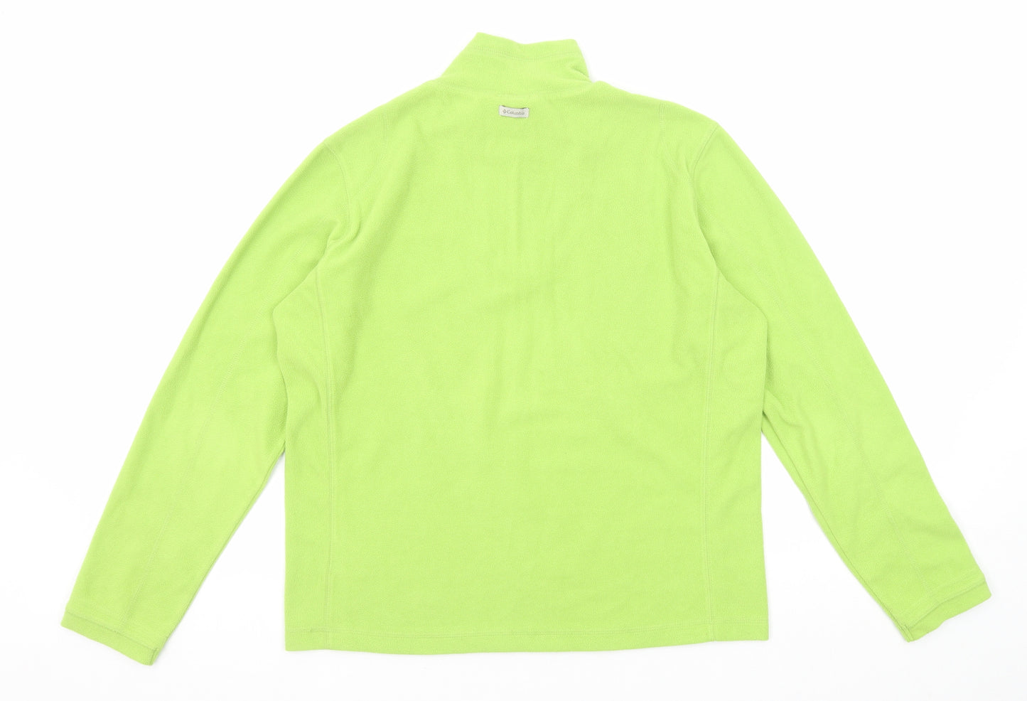 Columbia Womens Green Polyester Pullover Sweatshirt Size L Zip