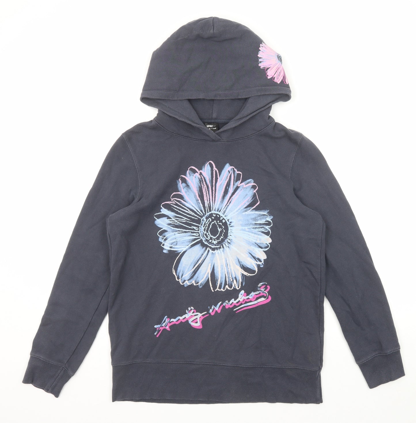 Uniqlo Womens Grey Cotton Pullover Hoodie Size XL Pullover