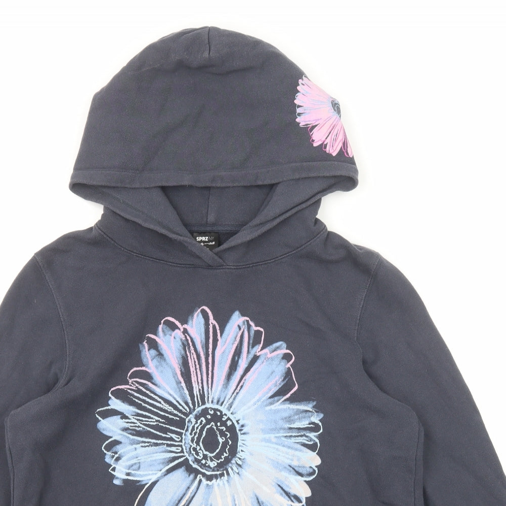 Uniqlo Womens Grey Cotton Pullover Hoodie Size XL Pullover