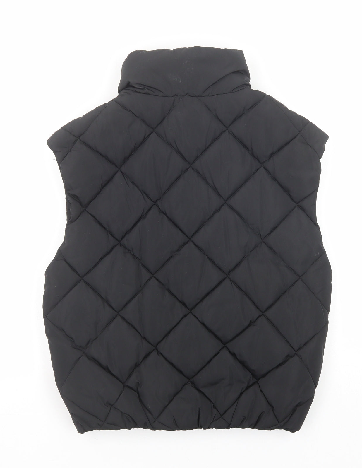 New Look Girls Black Gilet Jacket Size 10-11 Years Zip