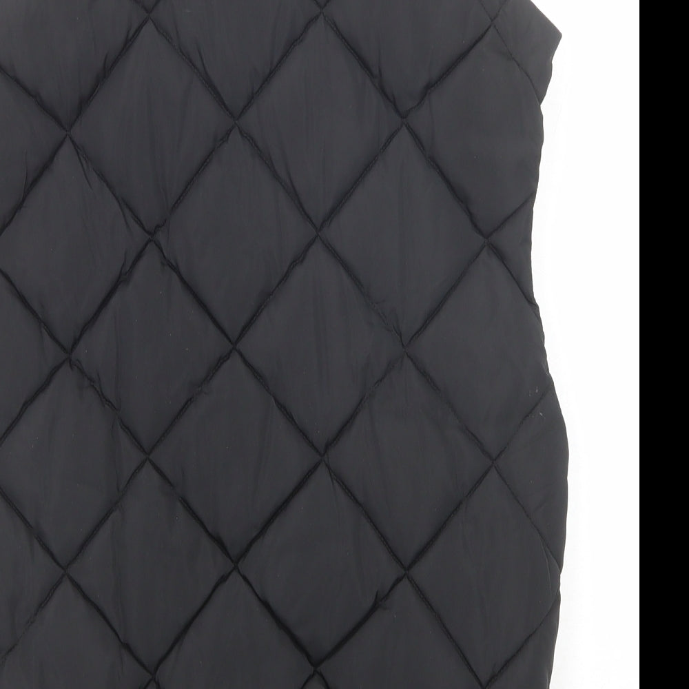New Look Girls Black Gilet Jacket Size 10-11 Years Zip