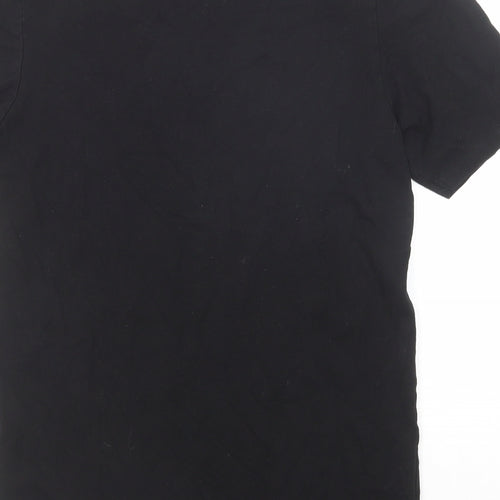Everlast Mens Black Cotton T-Shirt Size XS Round Neck