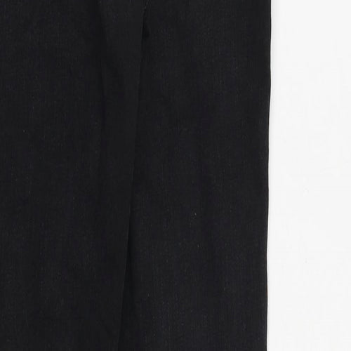 NEXT Womens Black Cotton Skinny Jeans Size 8 Regular Zip