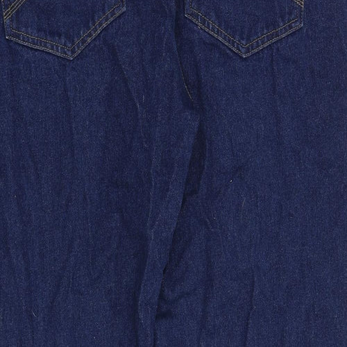 Union Blues Mens Blue Cotton Straight Jeans Size 42 in Regular Zip