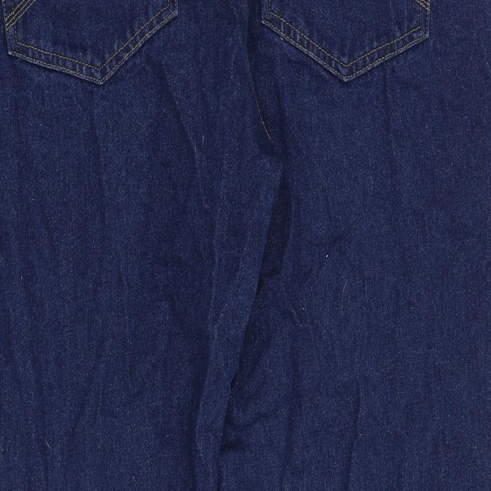 Union Blues Mens Blue Cotton Straight Jeans Size 42 in Regular Zip
