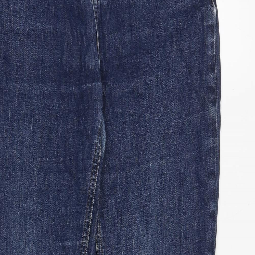 Boden Womens Blue Cotton Straight Jeans Size 10 Regular Zip