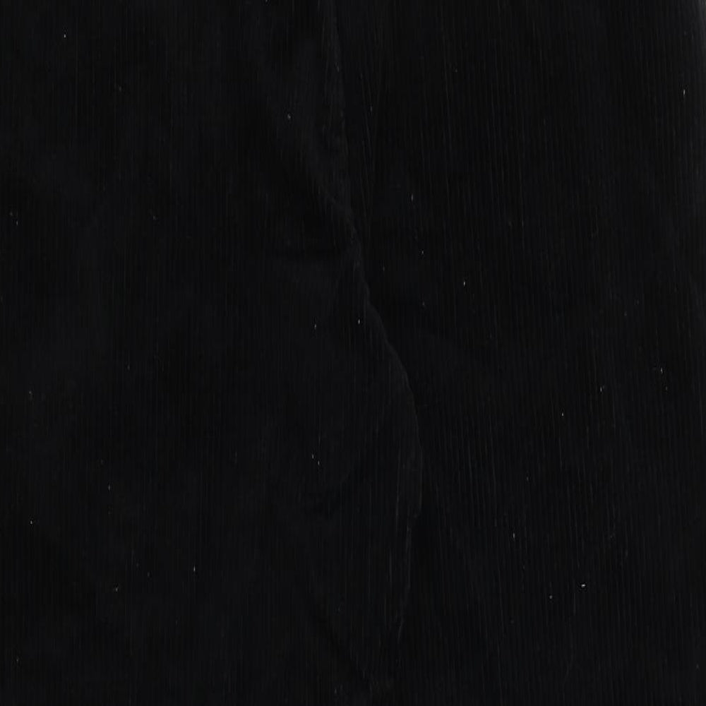 Lee Mens Black Cotton Trousers Size 32 in Regular Zip