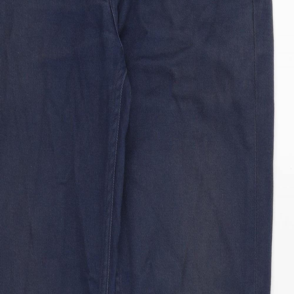 Levi's Mens Blue Cotton Straight Jeans Size 30 in Regular Zip