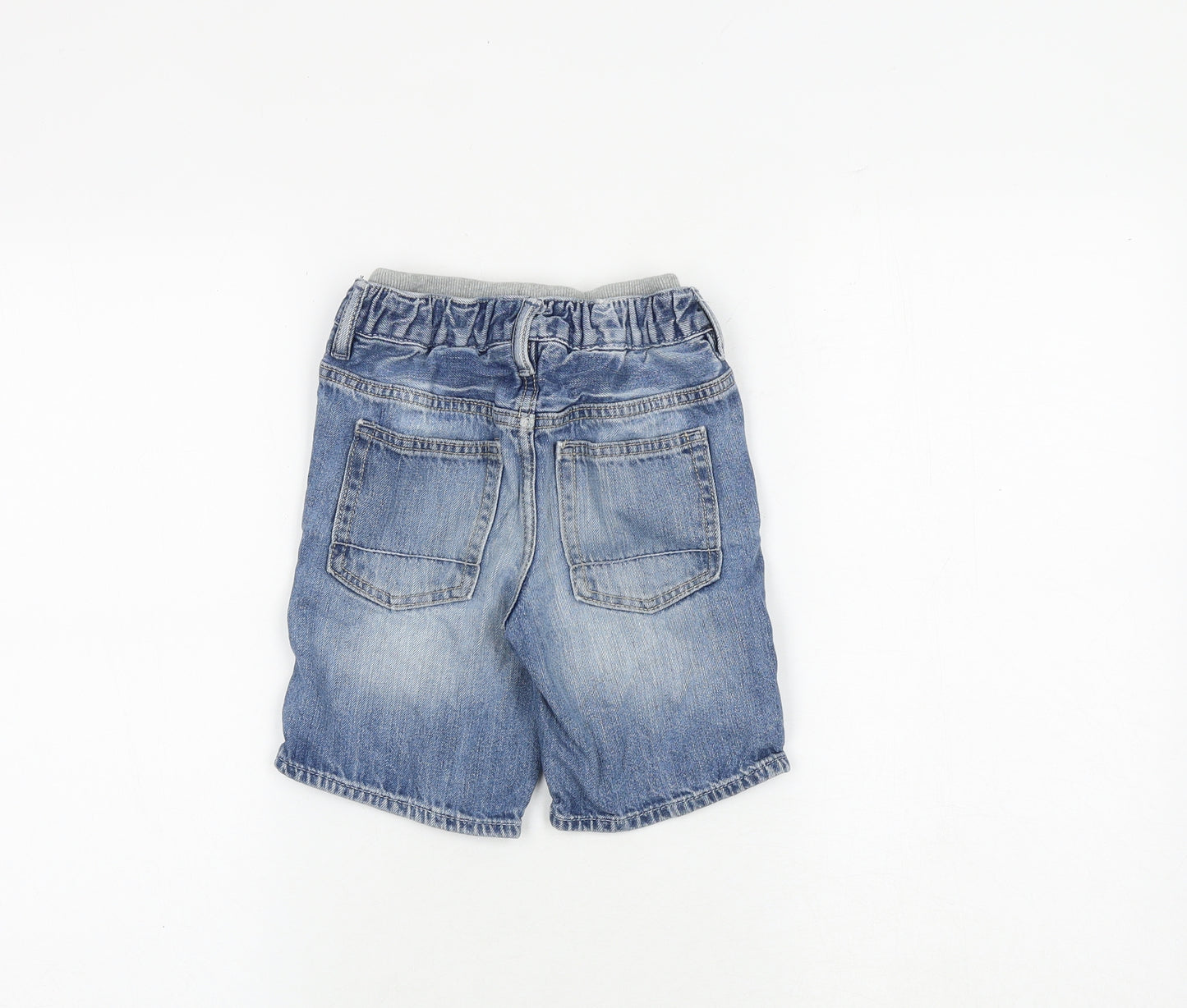 Gap Boys Blue 100% Cotton Chino Shorts Size 5 Years Regular Drawstring