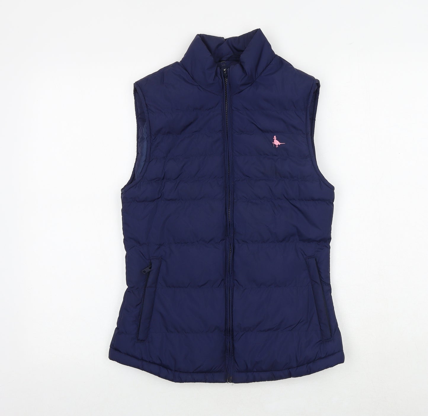 Jack Wills Womens Blue Gilet Jacket Size 8 Zip