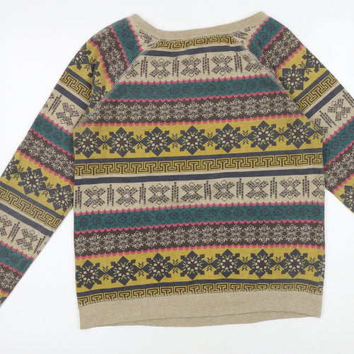 XXI Womens Multicoloured Geometric Polyester Pullover Sweatshirt Size S Pullover