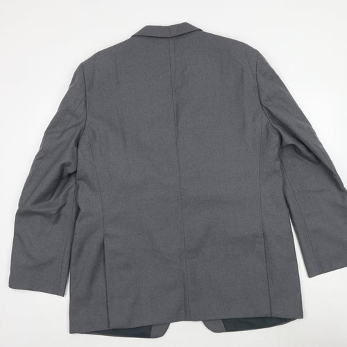 Grendale Mens Grey Wool Jacket Suit Jacket Size 44 Regular