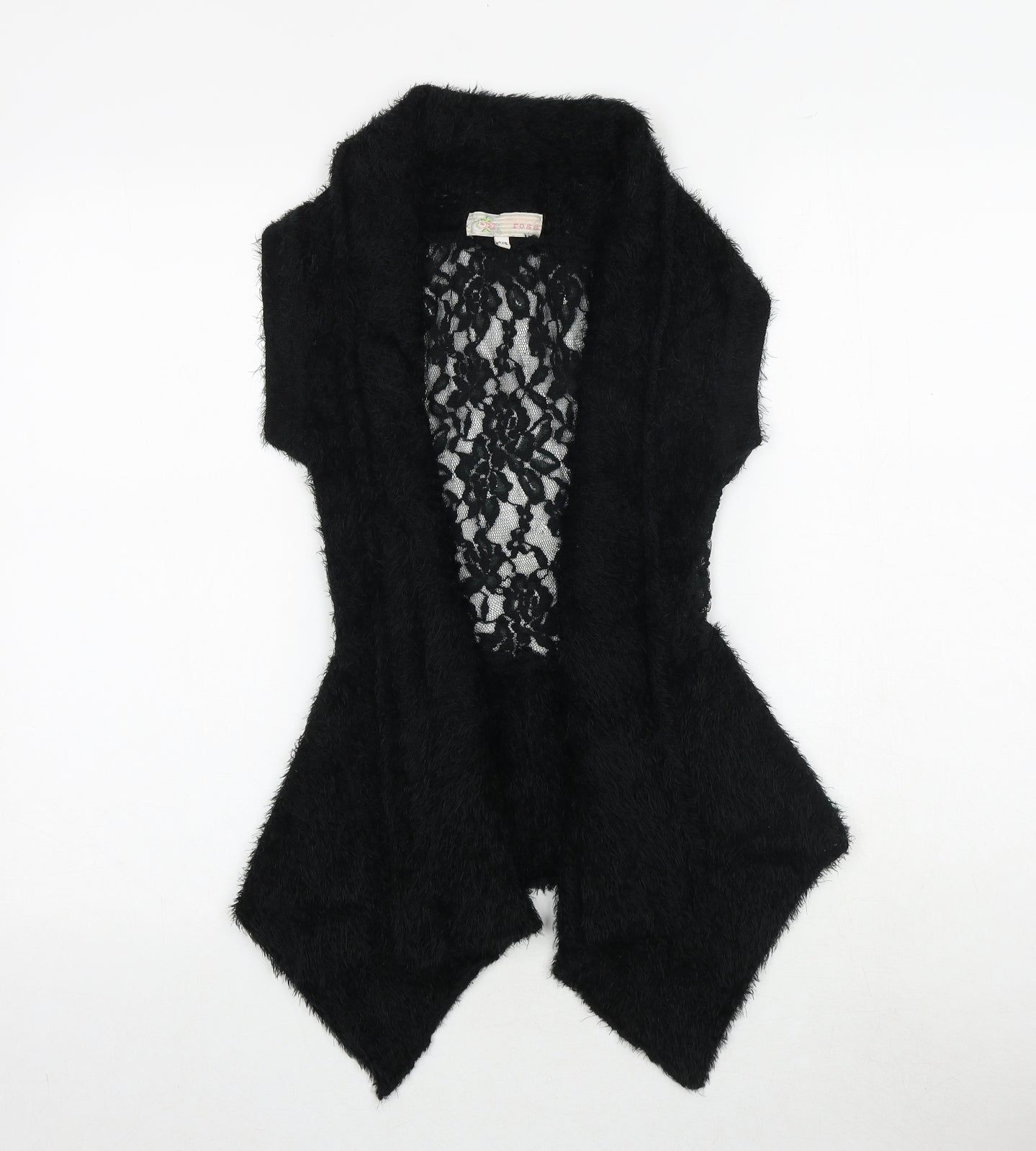 Cameo Rose Womens Silver V-Neck Polyester Cardigan Jumper Size S