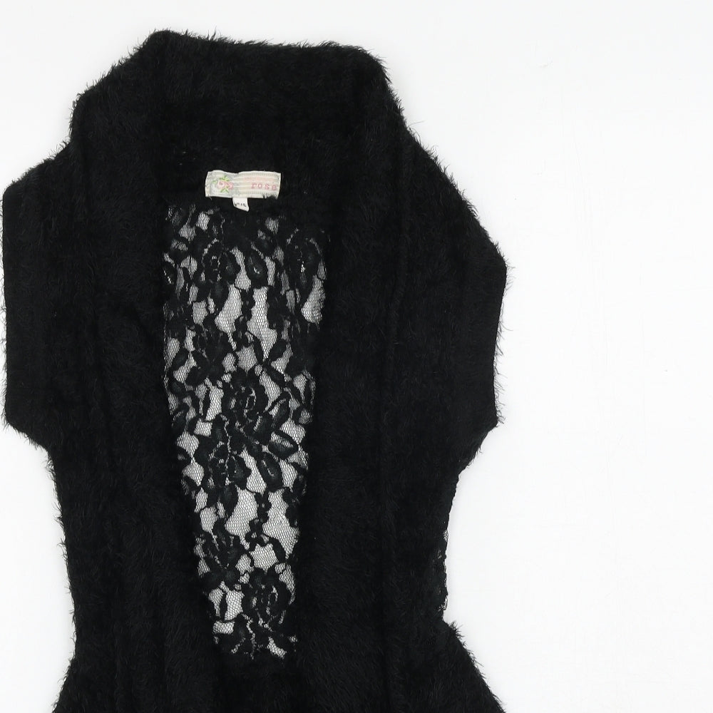 Cameo Rose Womens Silver V-Neck Polyester Cardigan Jumper Size S