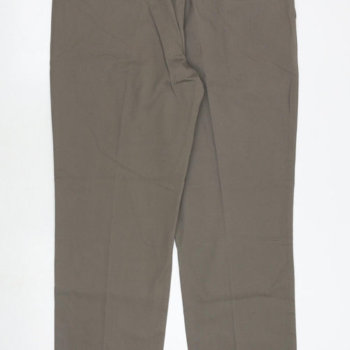 Amazon Mens Grey Cotton Dress Pants Trousers Size 40 in Extra-Slim Zip