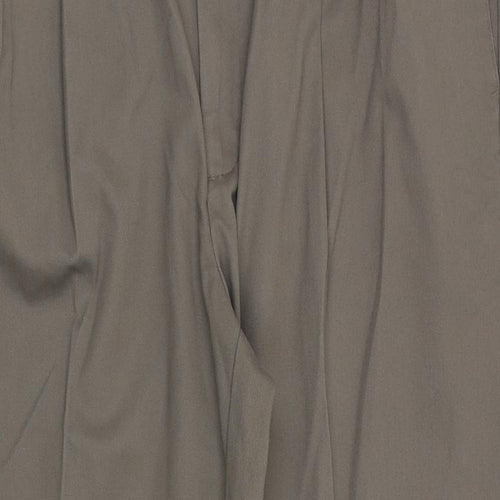 Amazon Mens Grey Cotton Dress Pants Trousers Size 40 in Extra-Slim Zip