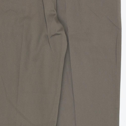 Amazon Mens Grey Cotton Dress Pants Trousers Size 40 in Extra-Slim Zip