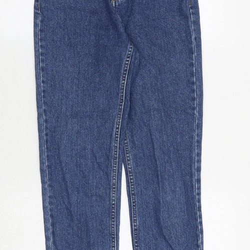 Topshop Womens Blue Cotton Skinny Jeans Size 24 in Regular Zip