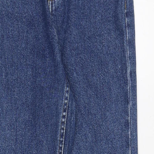 Topshop Womens Blue Cotton Skinny Jeans Size 24 in Regular Zip