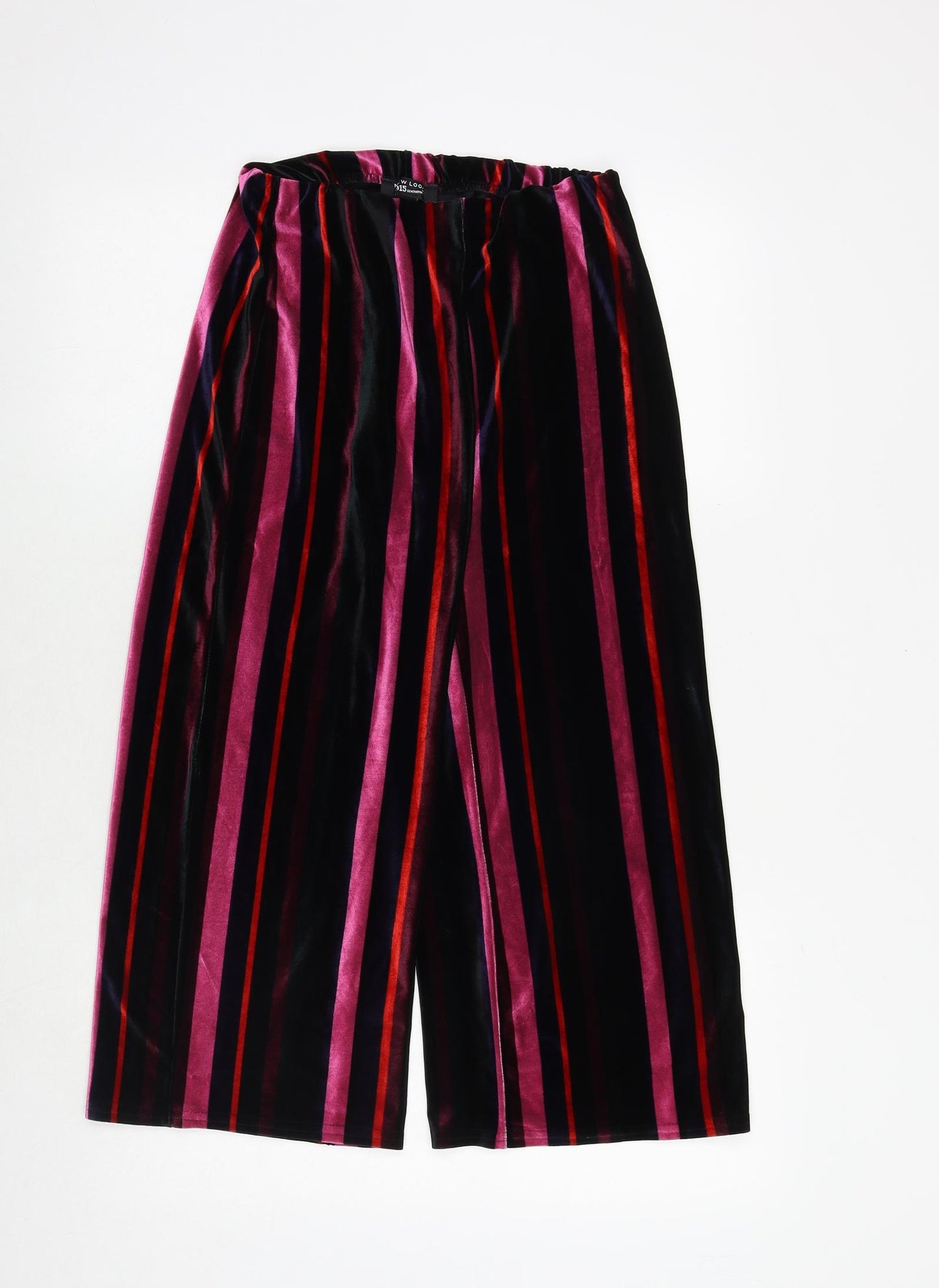 New Look Girls Multicoloured Striped Polyester Jogger Trousers Size 13 Years Regular