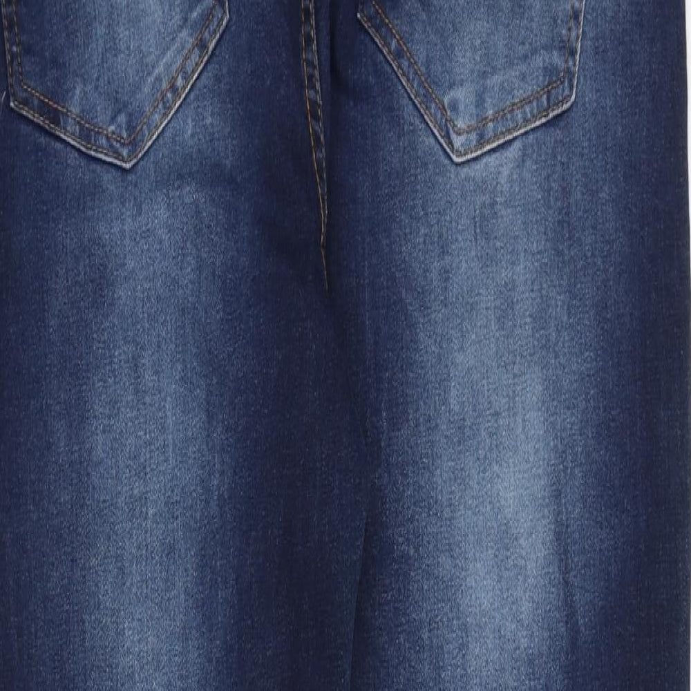 G72 Denim Mens Blue Cotton Tapered Jeans Size 40 in Regular Zip