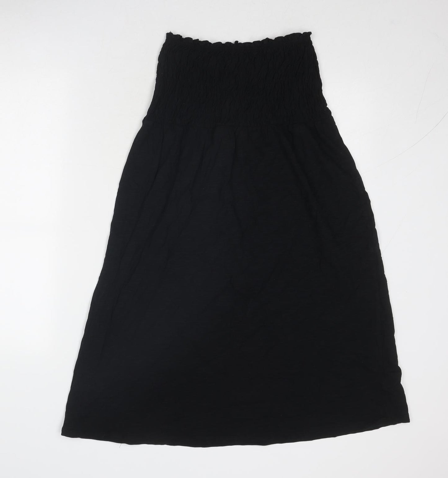 Marks and Spencer Womens Black Cotton Trapeze & Swing Size 6 Off the Shoulder Pullover