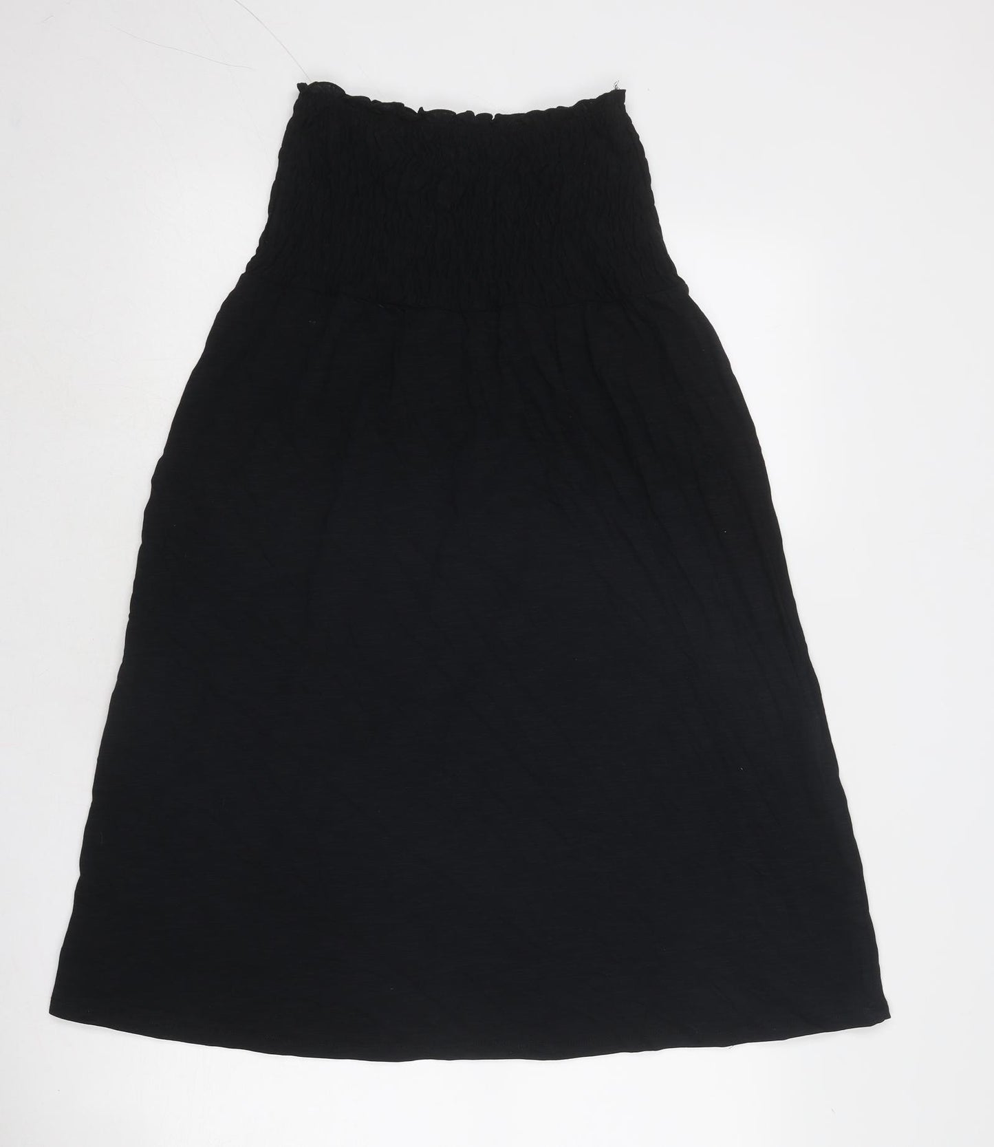 Marks and Spencer Womens Black Cotton Trapeze & Swing Size 6 Off the Shoulder Pullover