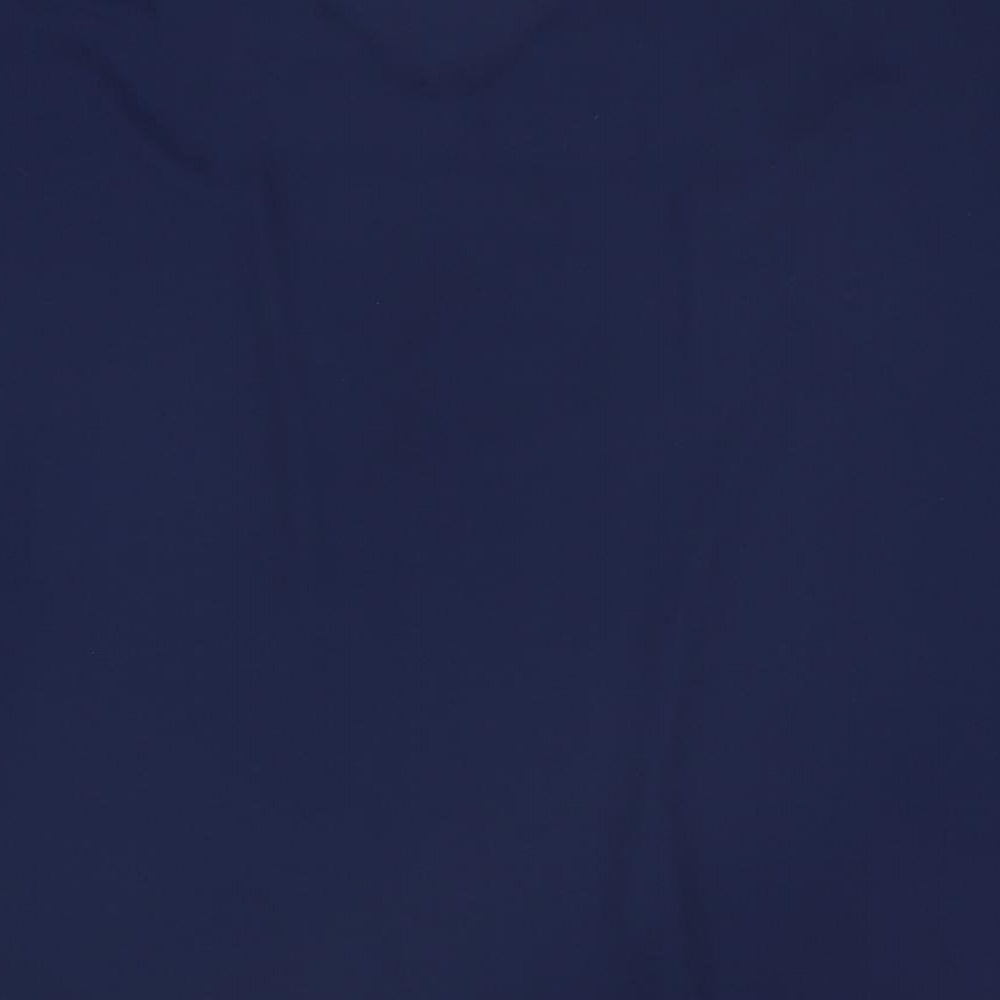 Evans Womens Blue Polyester Basic Blouse Size 22 V-Neck