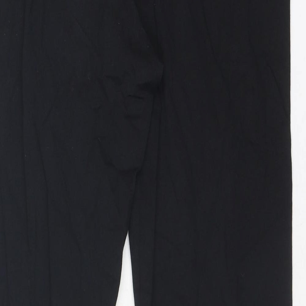 Marks and Spencer Womens Black Cotton Capri Leggings Size 14