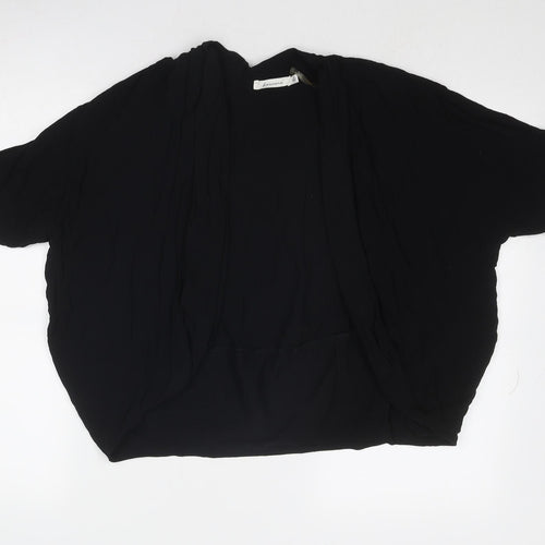 Lamorena Womens Black Polyester Basic Blouse Size 10 Round Neck
