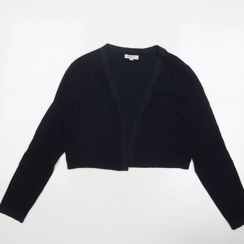 Monsoon Womens Blue V-Neck Viscose Cardigan Jumper Size M