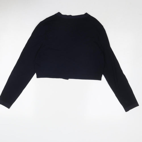Monsoon Womens Blue V-Neck Viscose Cardigan Jumper Size M