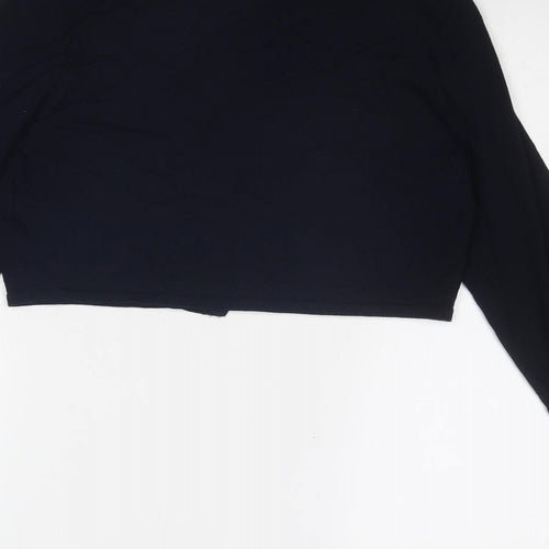 Monsoon Womens Blue V-Neck Viscose Cardigan Jumper Size M