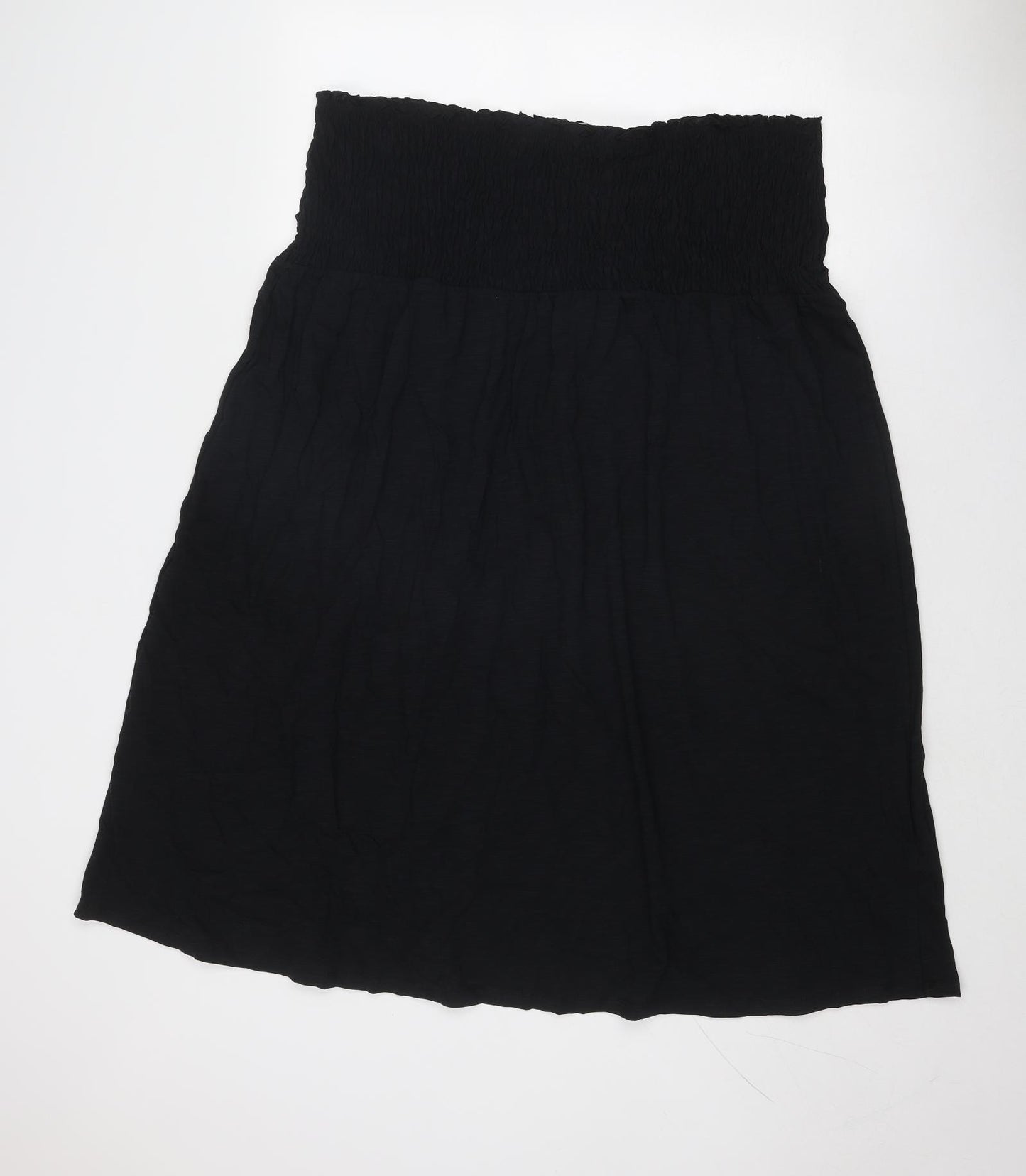 Marks and Spencer Womens Black Cotton Trapeze & Swing Size 22 Off the Shoulder Pullover