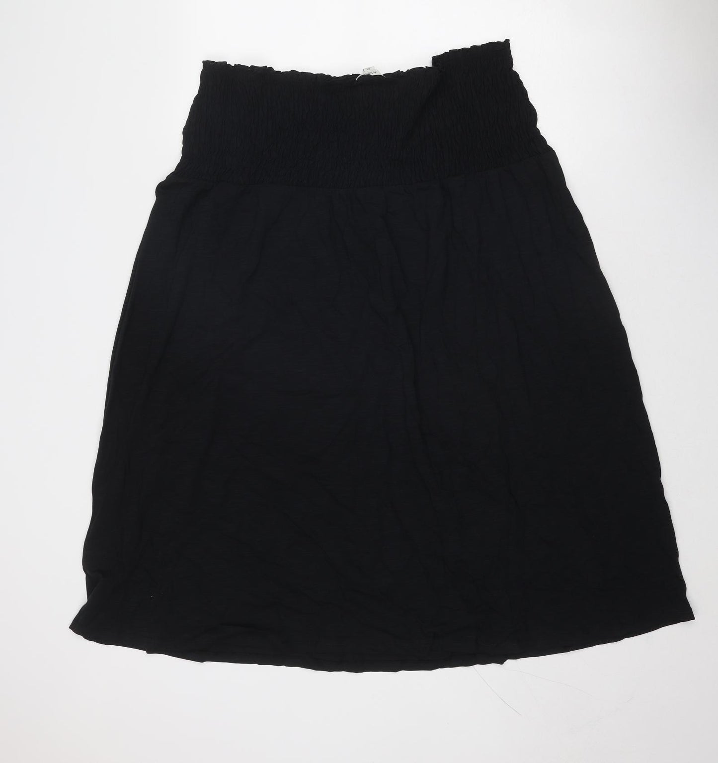 Marks and Spencer Womens Black Cotton Trapeze & Swing Size 22 Off the Shoulder Pullover