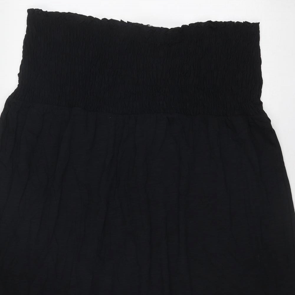 Marks and Spencer Womens Black Cotton Trapeze & Swing Size 22 Off the Shoulder Pullover