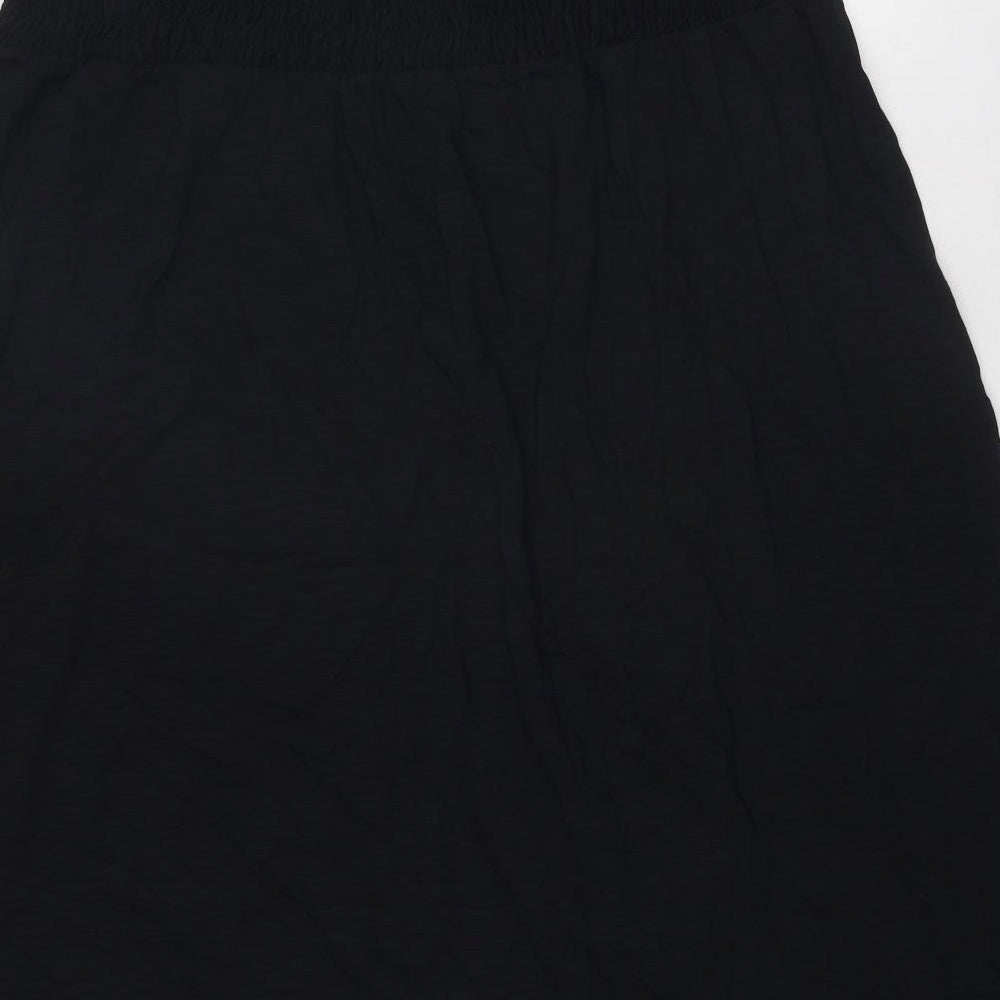 Marks and Spencer Womens Black Cotton Trapeze & Swing Size 22 Off the Shoulder Pullover