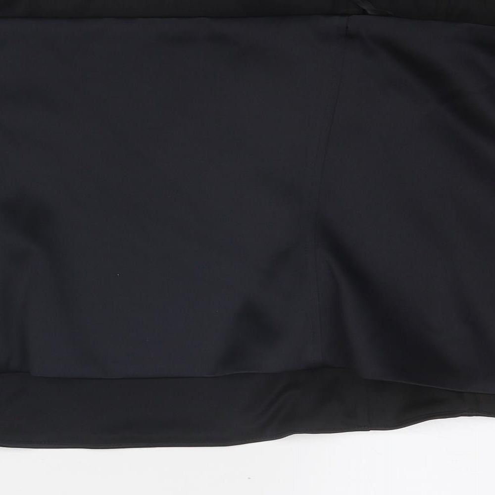 Marks and Spencer Womens Black Polyester Cropped Tank Size 24 Off the Shoulder