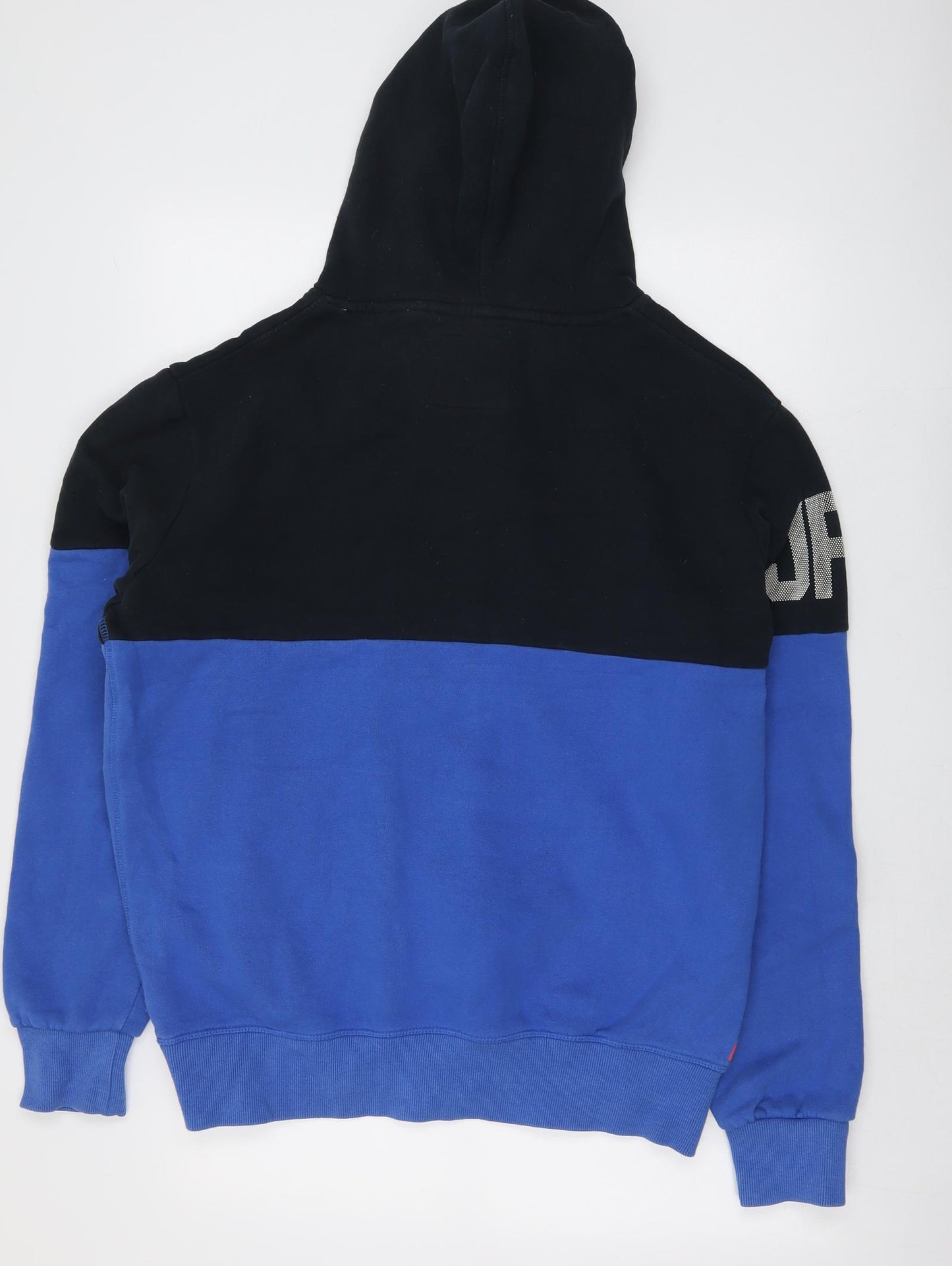 Superdry Mens Blue Cotton Pullover Hoodie Size L