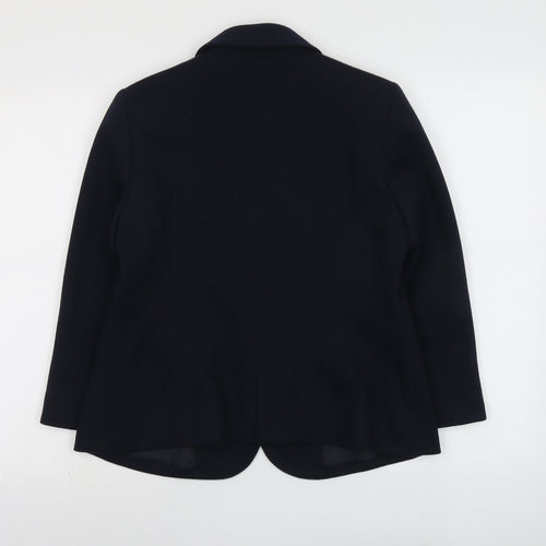 New Look Womens Blue Polyester Jacket Blazer Size 14