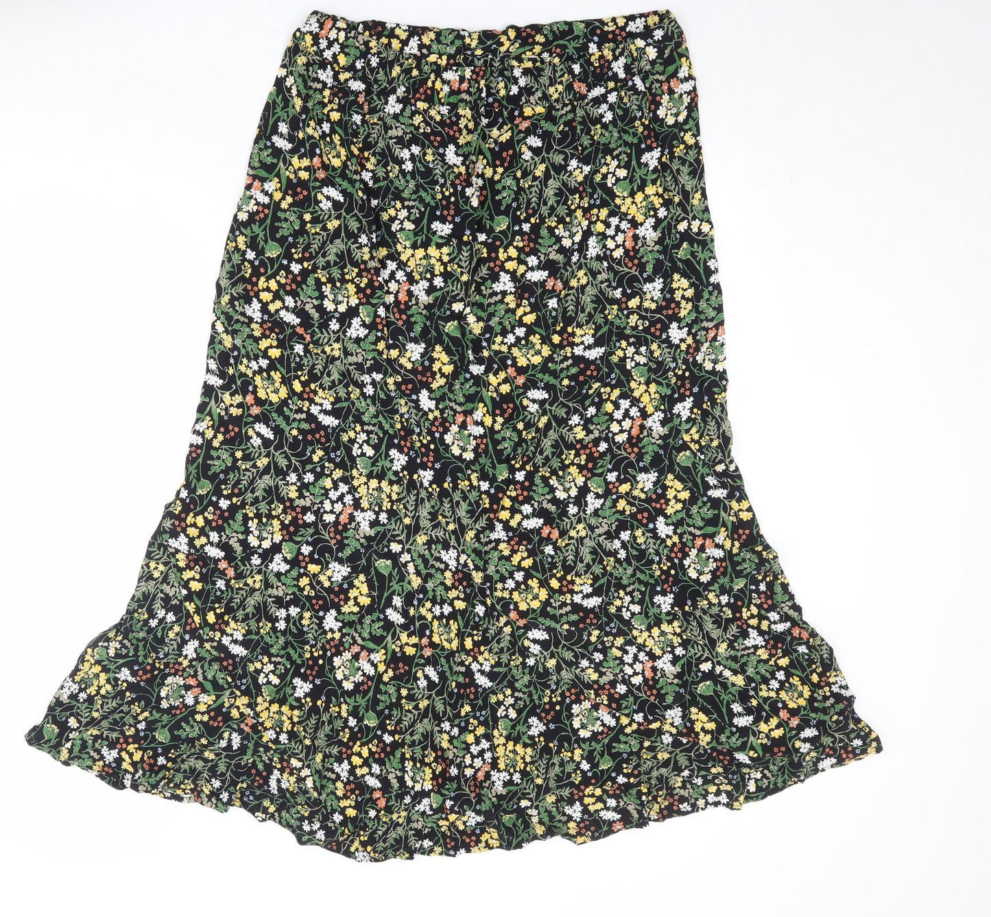 Fat Face Womens Multicoloured Floral Viscose Peasant Skirt Size 32 in