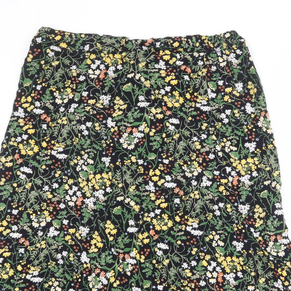 Fat Face Womens Multicoloured Floral Viscose Peasant Skirt Size 32 in