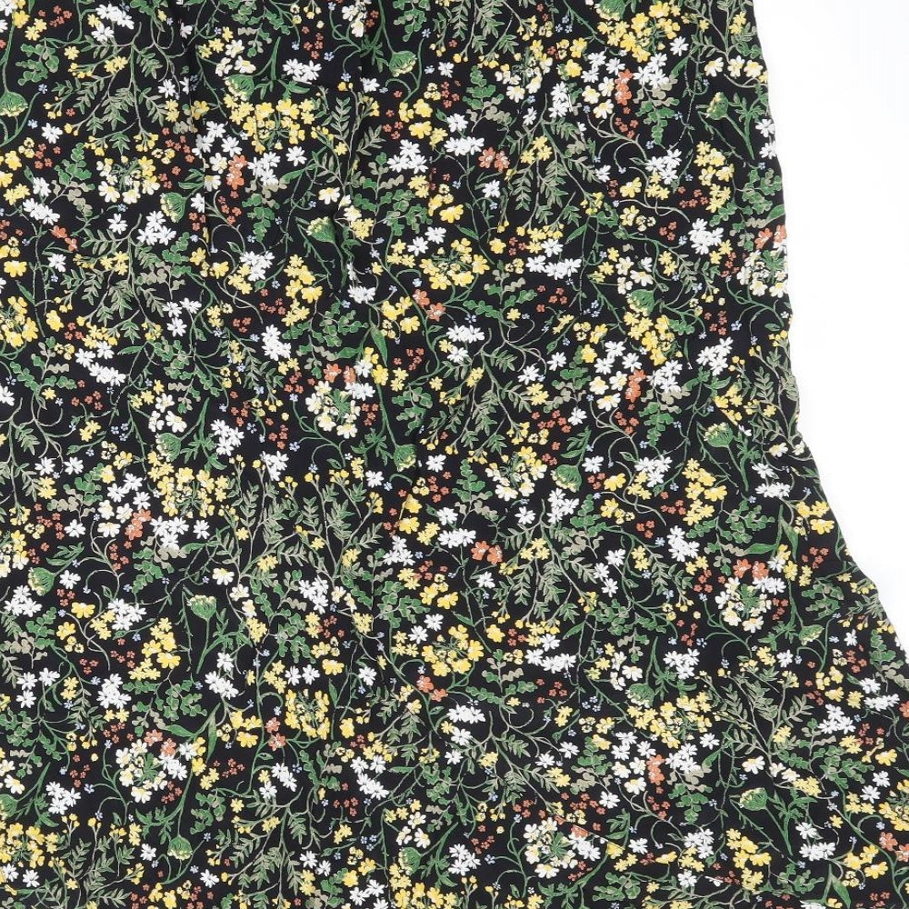 Fat Face Womens Multicoloured Floral Viscose Peasant Skirt Size 32 in