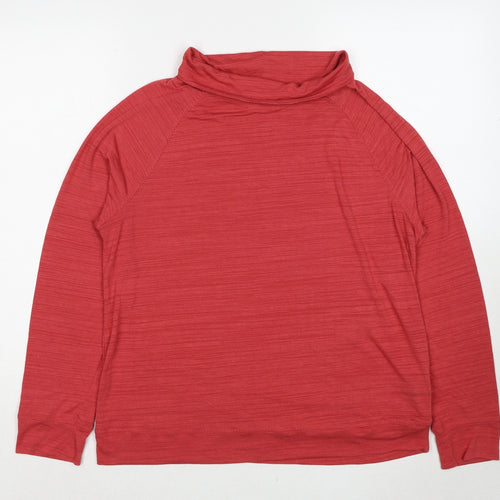 NEXT Womens Red Polyester Pullover Sweatshirt Size 14 Pullover