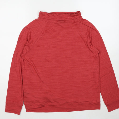 NEXT Womens Red Polyester Pullover Sweatshirt Size 14 Pullover