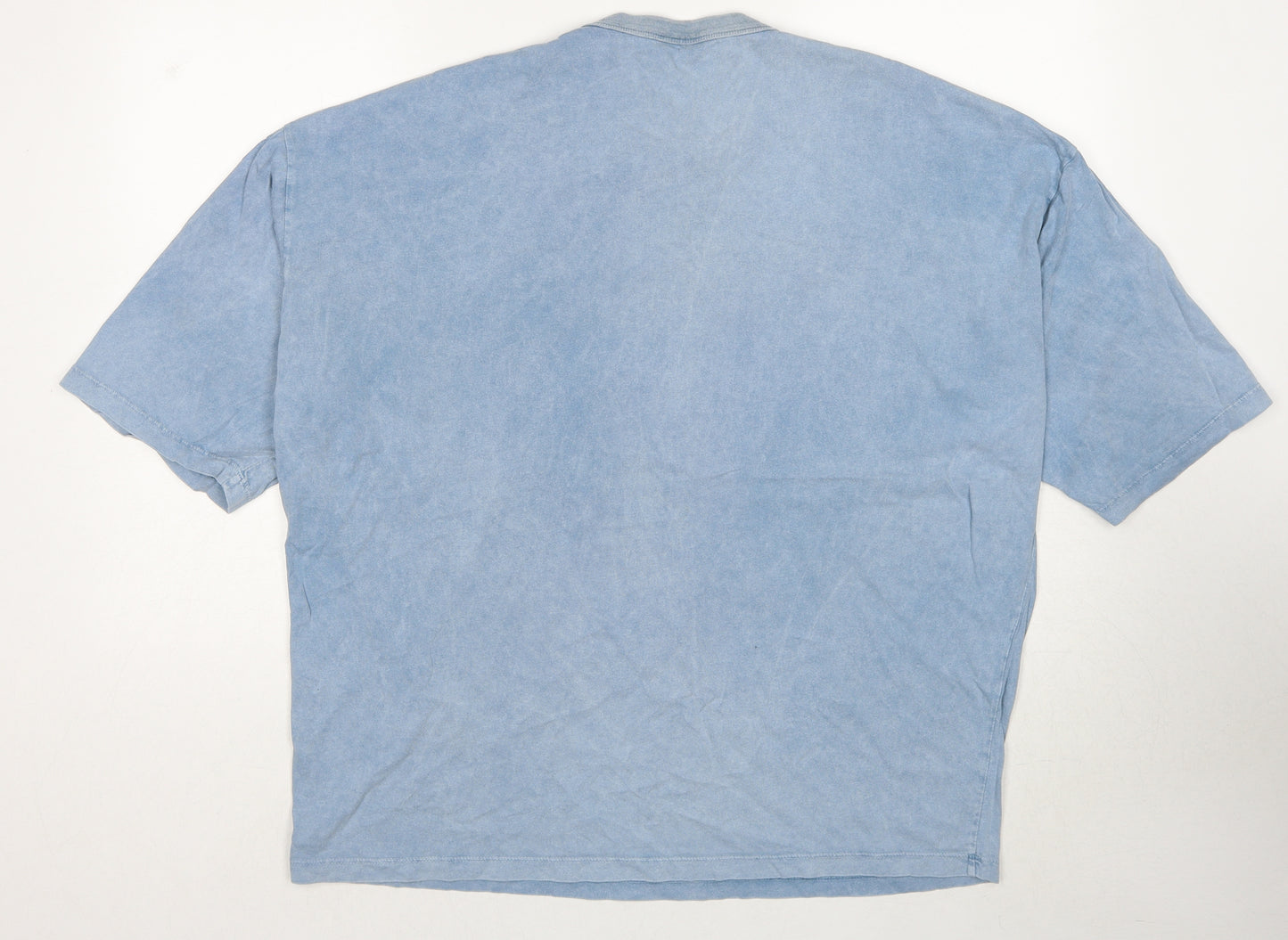 ASOS Mens Blue Cotton T-Shirt Size M Round Neck