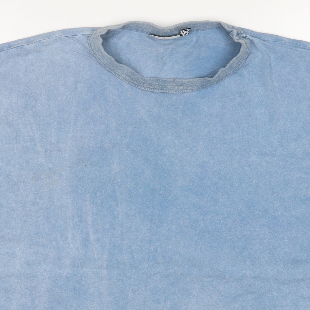 ASOS Mens Blue Cotton T-Shirt Size M Round Neck